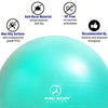 ProBody Pilates Ball Exercise Ball Yoga Ball, Multiple Sizes Stability Ball Chair, Gym Grade Birthing Ball for Pregnancy, Fitness, Balance, Workout and Physical Therapy (Aqua, 45 cm)