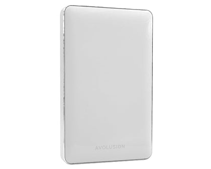 Avolusion T1 Series 1TB USB 3.0 Portable External Hard Drive for PC, Mac, Playstation & Xbox (White) - 2 Year Warranty