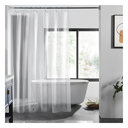 LOVTEX Clear Shower Curtain Liner with Magnets, Plastic Shower Liner Waterproof, 72x72 Lightweight Shower Curtains for Bathroom(4G Clear, 1PC)