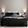 SONORO KATE Bed Sheet Set Super Soft Microfiber 1800 Thread Count Luxury Egyptian Sheets Fit 18-24 Inch Deep Pocket Mattress Wrinkle-4 Piece (Black, Twin)
