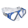 U.S. Divers Adult Cozumel TX Island Dry Snorkeling Combo Set with Adjustable Mask, Snorkel, and Large/XL Fins (Men's 9-13/Women's 10-14), Blue,SR2334001LXL