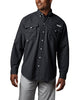 Columbia Men's Bahama II Long Sleeve Shirt, Black, XX-Small