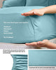 LuxClub 4 PC Sheet Bed Sheets Deep Pockets 18