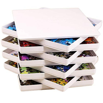 PUZZLE EZ 8 Puzzle Sorting Trays with Lid 8