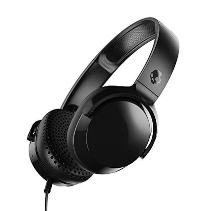 Skullcandy Riff On-Ear Wired Headphones, Microphone, Works with Bluetooth Devices and Computers - Black