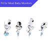 Universal Baby Monitor Wall Mount, Infant Baby Camera Holder, Baby Monitor Shelf, Baby Camera Stand for Crib Nursery Compatible with Most Baby Monitors