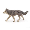 Papo -hand-painted - figurine -Wild animal kingdom - Grey Wolf -53012 -Collectible - For Children - Suitable for Boys and Girls- From 3 years old