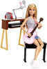 Barbie Musician Doll & Accessories, Music-Themed Playset with Guitar, Keyboard, 2 Mics & More, Blonde Doll