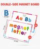 Gamenote Classroom Magnetic Alphabet Letters Kit 234 Pcs with Double - Side Magnet Board - Foam Alphabet Letters for Preschool Kids Toddler Spelling and Learning Colorful