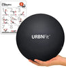 URBNFit Small Exercise Ball - 9-inch Mini Pilates Ball with Fitness Guide for Yoga, Barre, Physical Therapy, Stretching & Core Stability Workout - Black