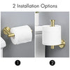 KES Bathroom Toilet Paper Holder Brushed Gold Wall Mount Toilet Roll Holder SUS304 Stainless Steel, A2175S12-BZ