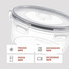 24 Pcs Airtight Food Storage Container Set - BPA Free Clear Plastic Kitchen and Pantry Organization Meal Prep Lunch Container with Durable Leak Proof Lids - Labels, Marker & Spoon Set