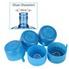 WINBOB 10PCS 55mm 3 and 5 Gallon Non-Spill Caps,Replacement Water Bottle Snap On Cap Anti Splash Peel