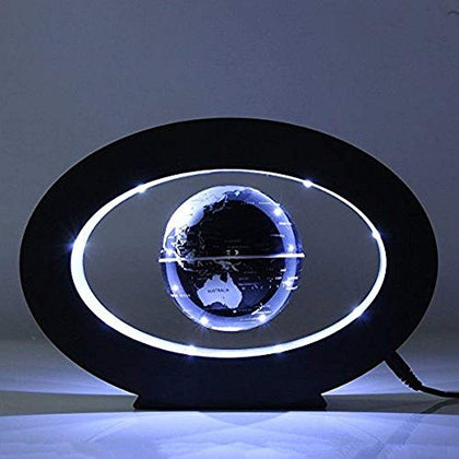 FUZADEL Levitating Globes Floating Desk Levitation Floating World Globe Magnetic World Map LED Night Light
