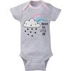 Gerber Baby Girl's 8-Pack Short Sleeve Onesies Bodysuits, Clouds, 3-6 Months