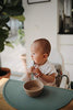 mushie Silicone Baby Feeding Spoons | 2 Pack (Blush/Shifting Sand)