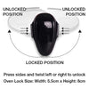 Oven Door Lock Child Safety, Heat-Resistant Easy to Install, Childproof Oven Locks for Toddlers, no Screws or Drills Swivel Mechanism Rotation (Black)