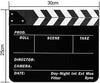 Sedremm Dry Erase Director's Film Movie Clapperboard Slate for Film TV MovieCut Action Scene (10x12in/24.5x30cm)