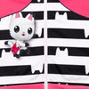 Gabby's Dollhouse Toddler Girls Zip-Up Hoodie Pink/Black/White 2T