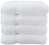 Wealuxe White Bath Towels 27x54 Inch, Cotton Towel Set for Bathroom, Hotel, Gym, Spa, Soft Extra Absorbent Quick Dry 4 Pack