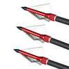 IRQ 20 Inch Crossbow Bolts and Crossbow Broadheads Set, Carbon Crossbow Arrows for Hunting and Outdoor Practice, 12 Red Arrows, 6 Broadheads(18 Pack)(Black and red)