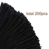 Caydo 200 Pieces Black Pipe Cleaners Craft Chenille Stems for DIY Art Creative Crafts and Decorations (12 Inch x 6 mm)