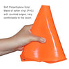 9 Inch Plastic Training Traffic Cones, Sport Cones, Agility Field Marker Cones for Soccer Basketball Football Drills Training, Outdoor Activity or Events - Set of 24, 4 Colors