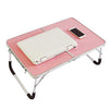 Foldable Laptop Table Lapdesk, Breakfast Bed Serving Tray, Portable Mini Picnic Desk