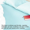 NTBAY 100% Brushed Microfiber Twin Fitted Sheet, 1800 Super Soft and Cozy, Wrinkle, Fade, Stain Resistant Deep Pocket Fitted Bed Sheet Only, Aqua