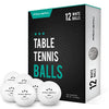 PRO SPIN Ping Pong Balls - White 3-Star 40+ Table Tennis Balls (Pack of 12) | High-Performance ABS Training Balls | Ultimate Durability for Indoor/Outdoor Ping Pong Tables