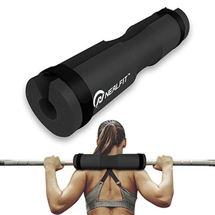 NEALFIT Barbell Pad Squat Pad for Squats-Squat Bar Pad-Great for Weightlifting,Lunges and Hip Thrusts-Foam Sponge Pad-Fit Standard and Olympic Bars Perfectly
