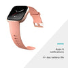 Fitbit Versa Smart Watch, Peach/Rose Gold Aluminium, One Size (S & L Bands Included), Heart Rate Monitor