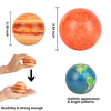 Solar System Stress Ball for Kids and Adult 11 Piece, with mesh Storing Bag, Anti Stress Solar Planets Balls (Planet Balls)