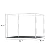 Mini Helmet Display Case Football Stand Holder Clear Acrylic Box Square Case Protected Cabinet UV Protection Storage Cover Collections