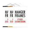 Ywlake Magnetic Poster Hanger, 8x10 8x20 8x11 Poster Frame Wood Wooden Magnet Print Posters Dowel Scroll Hanger Hangers Hanging Kit for Walls Map Canvas Artwork (Black, 8