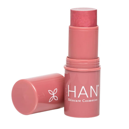 HAN Skincare Cosmetics Vegan, Cruelty-Free 3-in-1 Multistick for Cheeks, Lips, Eyes, Rose Berry | Large