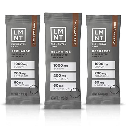 LMNT Hot Chocolate and Coffee Mixer - Hot Chocolate Salt Electrolytes | Hydration Powder Packets | No Sugar or Artificial Ingredients | Keto & Paleo Friendly | 30 Sticks