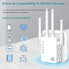 2023 WiFi Extender - Wireless Signal Repeater Booster up to 9800 sq.ft - 1200Mbps Wall-Through Strong WiFi Booster-Dual Band 2.4G and 5G - 4 Antennas 360 Degree Full Coverage