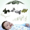 The Peanutshell Dinosaur Crib Mobile for Baby Boys or Girls | Digital Music Box with 12 lullabies | Green Camo & Dino