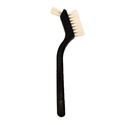 Snout and Shell Turtle Cleaning Brush Remove Aquatic Mud, Dirt, & Contaminants from Tortoises Shells & Promoting Shell Health - Goat Hair Bristle Brush with Grip Rubber Handle - Black