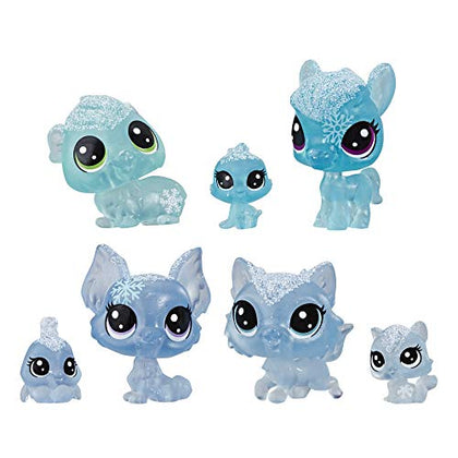 Littlest Pet Shop Frosted Wonderland Pet Friends Toy, Blue Theme, Includes 7 Pets, Ages 4 & Up
