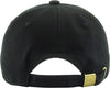 KB-LOW BLK Classic Cotton Dad Hat Adjustable Plain Cap. Polo Style Low Profile (Unstructured) (Classic) Black Adjustable
