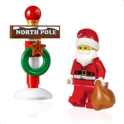LEGO Holiday Minifigure - Santa Claus (with North Pole Stand) All New for 2022