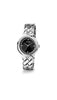 GUESS Women's 34mm Watch - Silver Tone Bracelet Black Dial Silver Tone Case