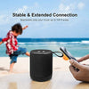 MEGATEK Portable Bluetooth Speaker, Loud HD Sound and Well-Defined Bass, IPX5 Waterproof, up to 10 Hours of Play, Aux Input, Wireless Speaker with Clip for Home, Outdoor and Travel (Black)