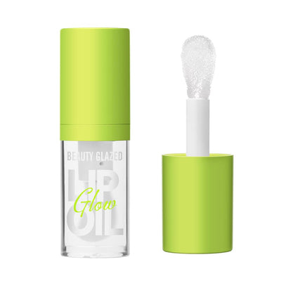Beauty Glazed Big Brush Head Lip Oil, Ultra-Hydrating & Nourishing, Smooth Glossy Finish Lip Glow Oil, Shiny and Vegan Tinted Lip Gloss, Non-Sticky Formula (101# MEET, 1)
