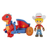 Dino Ranch Vehicle - Features Pull Back 5 Dino Blitz Chariot & 3 Dino Rancher Jon - Three Styles to Collect - Toys for Kids Featuring Your Favorite Pre-Westoric Ranchers