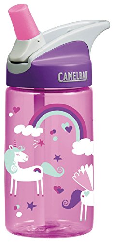 CamelBak eddy Kids Water Bottle - CamelBak Kids Big Bite Valve - Spill Proof - Water Bottle For Kids - BPA-Free Water Bottle - 12oz, Unicorns