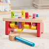 Melissa & Doug Deluxe Pounding Bench Wooden Toy With Mallet - STEAM Toddler Toy