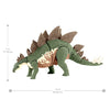 Mattel Jurassic World Toys Camp Cretaceous Mega Destroyers Stegosaurus Dinosaur Action Figure, Toy Gift with Movable Joints, Attack and Breakout Feature